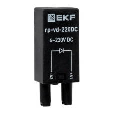 Модуль защитный диодный 6-220В DC для промежуточных реле RP AVERES EKF Модуль защитный диодный 6-220В DC для промежуточных реле RP AVERES EKF