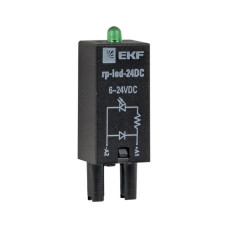 Модуль защитный светодиодный 24 VDC для промежуточных реле RP EKF AVERES Модуль защитный светодиодный 24 VDC для промежуточных реле RP EKF AVERES