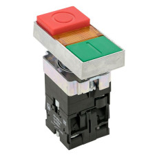 Кнопка LAY5-BW8465 "I-O" прямоугольная 230В NO+NC EKF PROxima