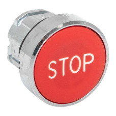 Исполнительный механизм кнопки "STOP" XB4 красный плоский возвратный без фиксации IP65 EKF