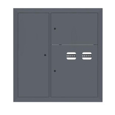 Щит этажный 2 кв. слаботочка слева RAL7024 (1000x950x150) EKF PROxima