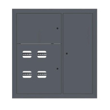 Щит этажный 4 кв. RAL7016 (1000x950x150) EKF PROxima