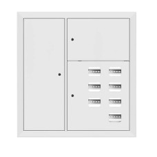 Щит этажный 7 кв. RAL9003 со слаботочным отсеком слева (1000x950x150) EKF PROxima Щит этажный 7 кв. RAL9003 со слаботочным отсеком слева (1000x950x150) EKF PROxima