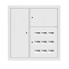Щит этажный 9 кв. RAL9003 3 окна в ряд по гориз. слаботочный отсек слева (1000x950x150) EKF PROxima Щит этажный 9 кв. RAL9003 3 окна в ряд по гориз. слаботочный отсек слева (1000x950x150) EKF PROxima