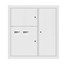Щит этажный 2 кв. RAL9003 (1000x950x150) EKF Basic