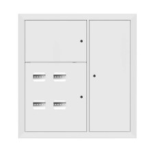 Щит этажный 4 кв. RAL9003 (1000x950x150) EKF Basic