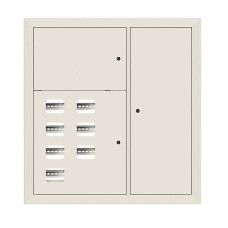 Щит этажный 7 кв. RAL9001 (1000x950x150) EKF Basic
