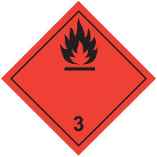 Знак наклейка для маркировки опасных грузов "Кл.3" (250x250) ГОСТ 19433-88 EKF PROxima
