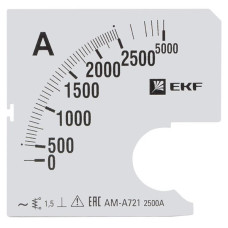 Шкала сменная для A721 2500/5А-1,5 EKF PROxima Шкала сменная для A721 2500/5А-1,5 EKF PROxima