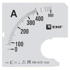 Шкала сменная для A721 400/5А-1,5 EKF PROxima Шкала сменная для A721 400/5А-1,5 EKF PROxima