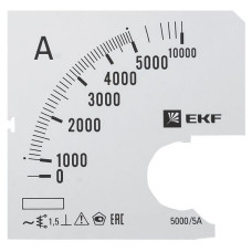 Шкала сменная для A721 5000/5А-1,5 EKF PROxima Шкала сменная для A721 5000/5А-1,5 EKF PROxima