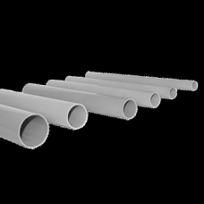 Труба гладкая ПВХ жесткая d16 мм (3 м) (156 м/уп) серая EKF-Plast
