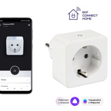 Умная розетка EKF Сonnect Wi-Fi белая Умная розетка EKF Сonnect Wi-Fi белая