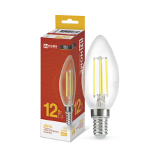 Лампа светодиодная LED-СВЕЧА-deco 12Вт 230В Е14 3000К 1350Лм прозрачная IN HOME 4690612053660 Лампа светодиодная LED-СВЕЧА-deco 12Вт 230В Е14 3000К 1350Лм прозрачная IN HOME 4690612053660
