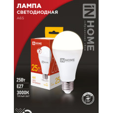 Лампа светодиодная LED-A65-VC 25Вт 230В Е27 3000К 2380Лм IN HOME 4690612024066