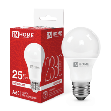 Лампа светодиодная LED-A60-VC 25Вт 230В Е27 4000К 2380Лм IN HOME 4690612062051