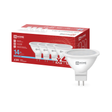 Лампа светодиодная LED-JCDR-VC 4PACK 14Вт 230В GU5.3 6500K 1260Лм (4шт./упак) IN HOME 4690612066851 Лампа светодиодная LED-JCDR-VC 4PACK 14Вт 230В GU5.3 6500K 1260Лм (4шт./упак) IN HOME 4690612066851