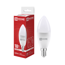 Лампа светодиодная LED-СВЕЧА-VC 18Вт 230В E14 4000K 1620Лм IN HOME 4690612065304 Лампа светодиодная LED-СВЕЧА-VC 18Вт 230В E14 4000K 1620Лм IN HOME 4690612065304