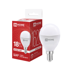 Лампа светодиодная LED-ШАР-VC 18Вт 230В E14 4000K 1620Лм IN HOME 4690612065366