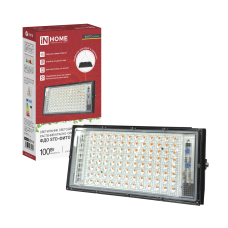 Прожектор светодиодный ФДО STD-ФИТО красно-синий спектр 100Вт IP65 черный IN HOME 4690612065052