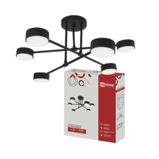 Люстра под лампу LOFT EASY-6GX53-BL 6хGX53 черный IN HOME 4690612065175 Люстра под лампу LOFT EASY-6GX53-BL 6хGX53 черный IN HOME 4690612065175