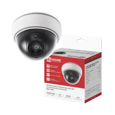 Муляж камеры видеонаблюдения потолочный купольный DVC-1-WH 3АА белый IP20 IN HOME 4690612067605