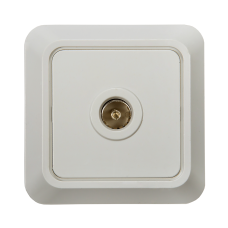 Розетка телевизионная BOLLETO белая накладная 7027 IN HOME 4680005959815 Розетка телевизионная BOLLETO белая накладная 7027 IN HOME 4680005959815