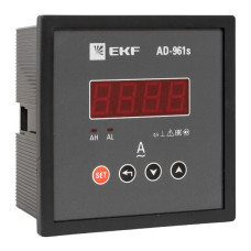 Амперметр AD-961s цифровой на панель 96x96 (квадратный вырез) однофазный в коротком корпусе EKF PROxima