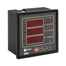 Цифровой измерительный прибор комбинированный DMC на панель 96x96 (квадратный вырез) EKF PROxima Цифровой измерительный прибор комбинированный DMC на панель 96x96 (квадратный вырез) EKF PROxima