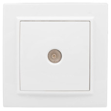 Минск Розетка TV 1-местная СП бел. 75Ом 5-862МГц EKF Basic