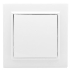 Минск Выключатель 1-клавишный СП проходной, 10А, белый EKF Basic