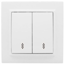 Выключатель 2-кл. СП проходной 10А белый Минск EKF Basic