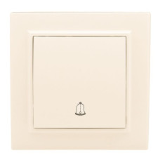 Минск Кнопка звонка СП, 10А, бежевый EKF