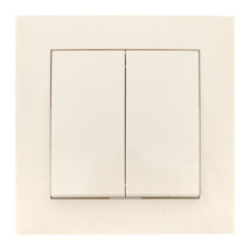 Валенсия выключатель 2-кл. 10А кремовый EKF PROxima