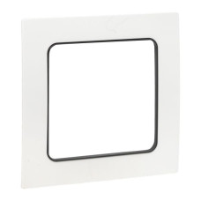 Стокгольм Рамка 1-местная белая с линией цвета черный EKF PROxima