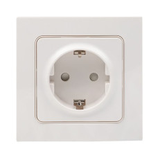 Стокгольм Розетка 1-местная с/з 16А автоматические клеммы белая с защ. штор. EKF PROxima Стокгольм Розетка 1-местная с/з 16А автоматические клеммы белая с защ. штор. EKF PROxima