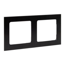 Стокгольм Рамка 2-местная металлическая черная EKF PROxima