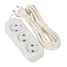 Удлинитель "Эксперт" 3 гнезда 3 метра 10А/2,2кВт без заземления ПВС 2x0,75 EKF PROxima