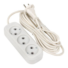 Удлинитель "Эксперт" 3 гнезда 5 метров 10А/2,2кВт без заземления ПВС 2x0,75 EKF PROxima