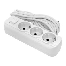 Удлинитель "Эксперт" 3 гнезда 5 метров 16А/3,5кВт с выключателем и заземлением ПВС 3x1 EKF PROxima