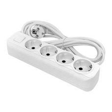 Удлинитель "Эксперт" 4 гнезда 2 метра 16А/3,5кВт с выключателем и заземлением ПВС 3x1 EKF PROxima