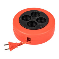 Удлинитель-рулетка 4*5 м без заземления ПВС 2*0,75 10А/2,3кВт PROxima EKF Удлинитель-рулетка 4*5 м без заземления ПВС 2*0,75 10А/2,3кВт PROxima EKF