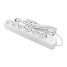 Сетевой фильтр 6*3м 16А/3,2кВт с выкл. c/з ПВС 3x1,0 Блокбастер XL EKF PROxima