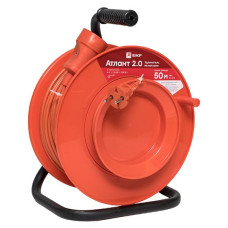 Удлинитель на катушке "Атлант 2.0" 1 гнездо 50м без заземления ПВС 2*0,75 6А/1,3кВт PROxima Удлинитель на катушке "Атлант 2.0" 1 гнездо 50м без заземления ПВС 2*0,75 6А/1,3кВт PROxima