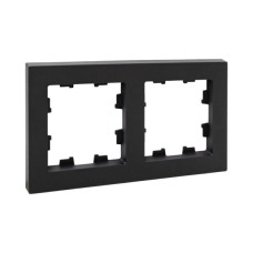 2 - местная рамка, чёрная, пластик Эпика EKF