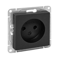 Механизм розетки, 16А, без заземления, со шторками, чёрный Эпика EKF Механизм розетки, 16А, без заземления, со шторками, чёрный Эпика EKF
