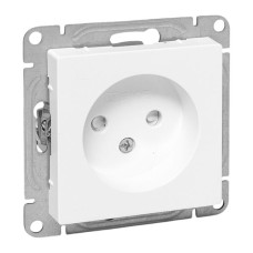Механизм розетки, 16А, без заземления, со шторками, белый Эпика EKF Механизм розетки, 16А, без заземления, со шторками, белый Эпика EKF