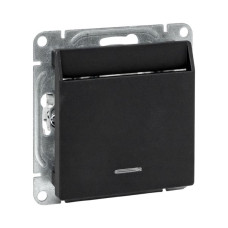 Механизм выключателя, карточный, с подсветкой, чёрный Эпика EKF