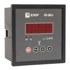 Вольтметр VD-961s цифровой на панель 96x96 (квадратный вырез) однофазный в коротком корпусе EKF PROxima Вольтметр VD-961s цифровой на панель 96x96 (квадратный вырез) однофазный в коротком корпусе EKF PROxima