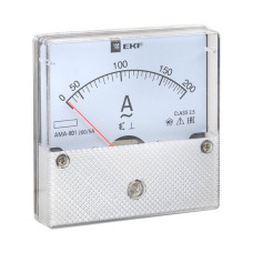 Амперметр AMA-801 аналоговый на панель (80x80) круглый вырез 200А трансф. подкл. EKF